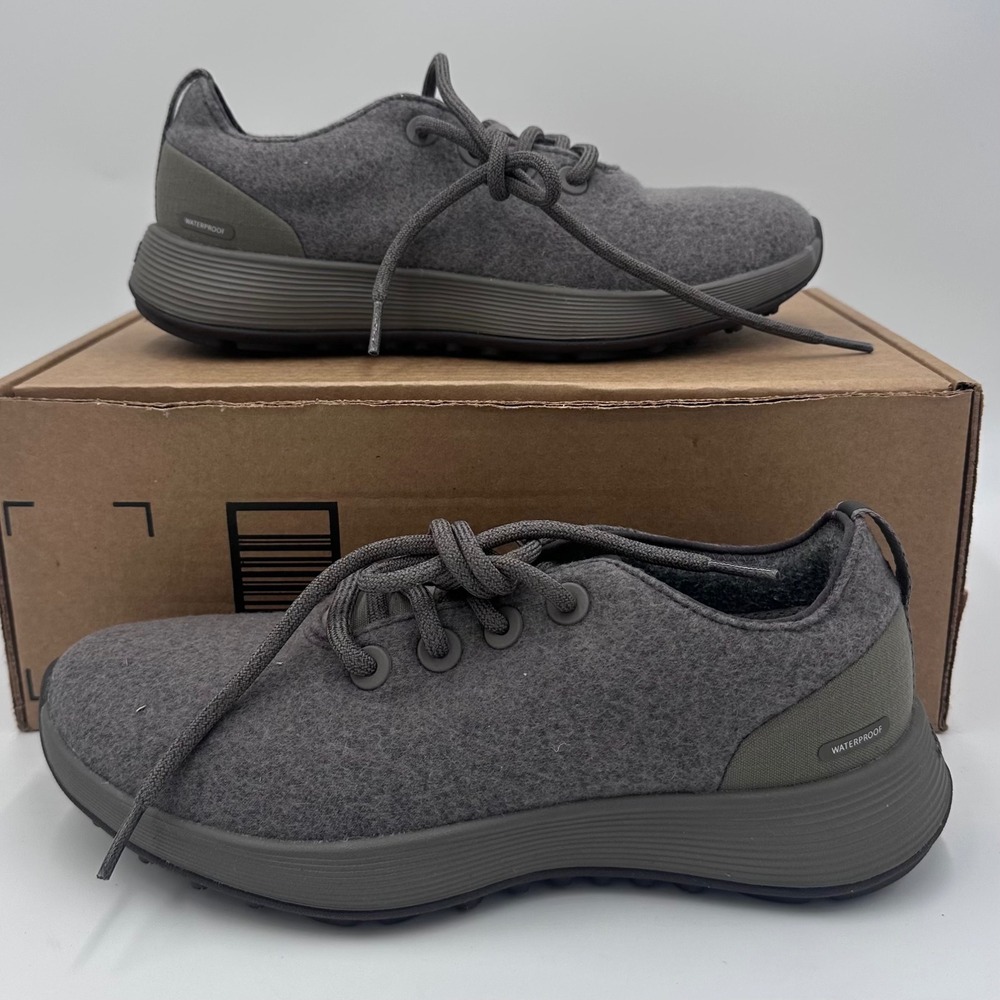 Allbirds Wool Runner Mizzle Womens 8 Grey Waterproof NZ Wool Sneakers